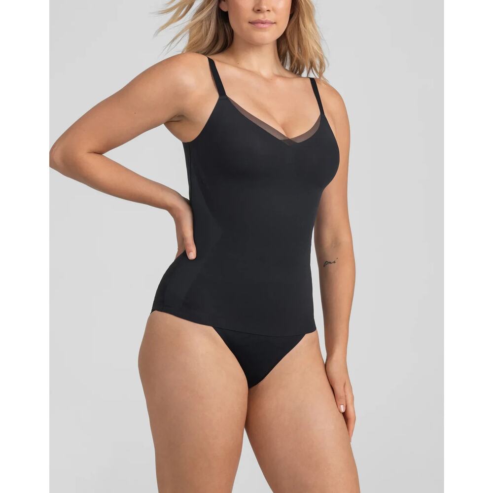Honeylove CrossOver Cami Black Vamp Compression Tummy Control Shapewear 1X